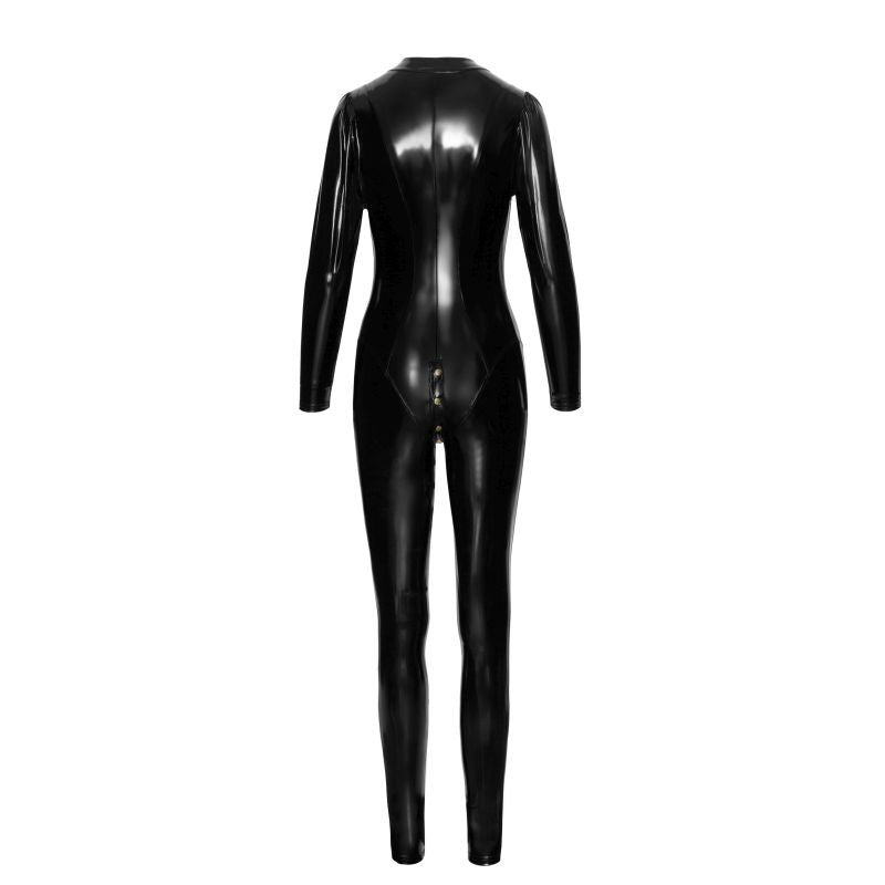 Long Button-Up PVC Overall Lingerie With Curved Seam Design > Clothes > Womens Latex - Tophatter Daily Deals