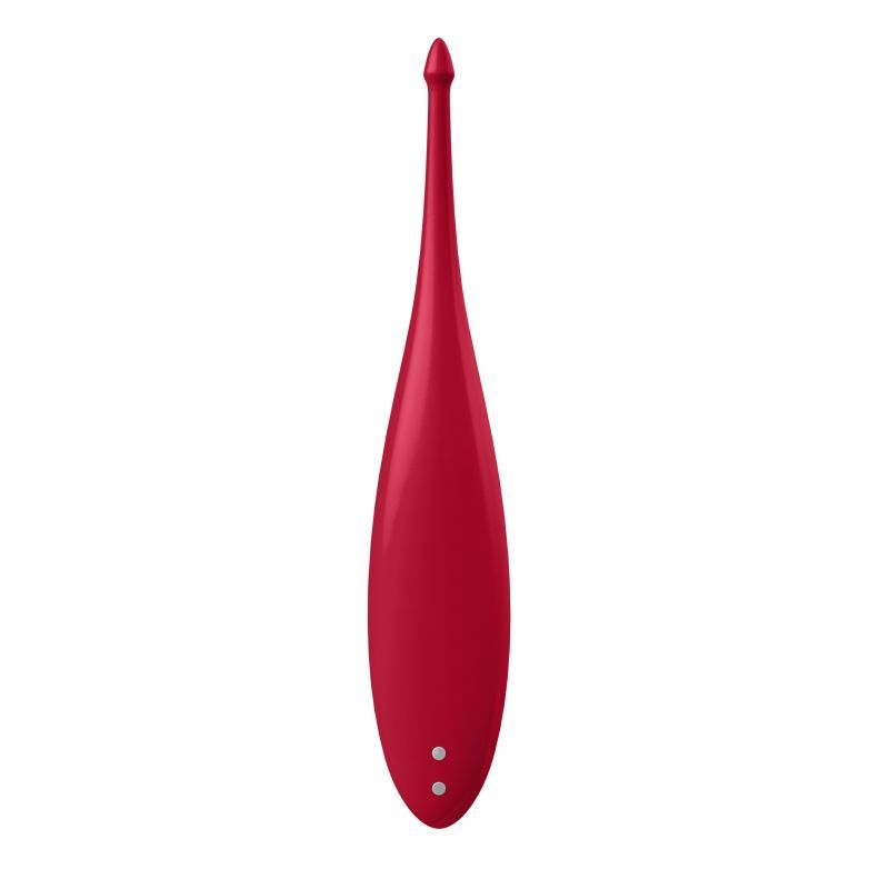 Satisfyer Twirling Fun Tip Stimulator in Poppy Red > Vibrators > Ladies > Clitoral Vibrators and Stimulators - Tophatter Daily Deals