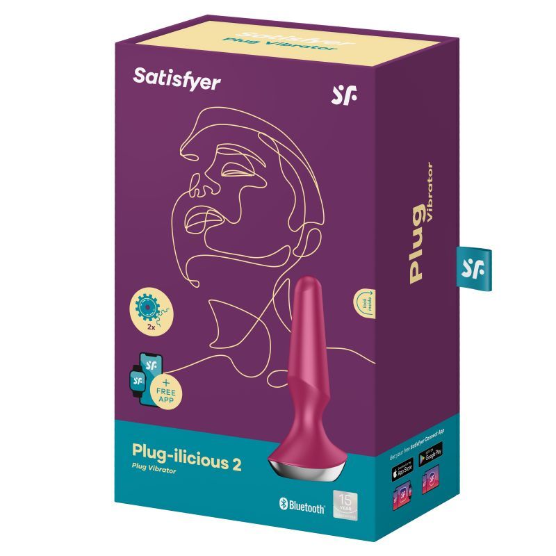 Satisfyer Plug-ilicious 2 Berry Pleasure Plug > Anal Range > Vibrating Butt Plugs - Tophatter Daily Deals