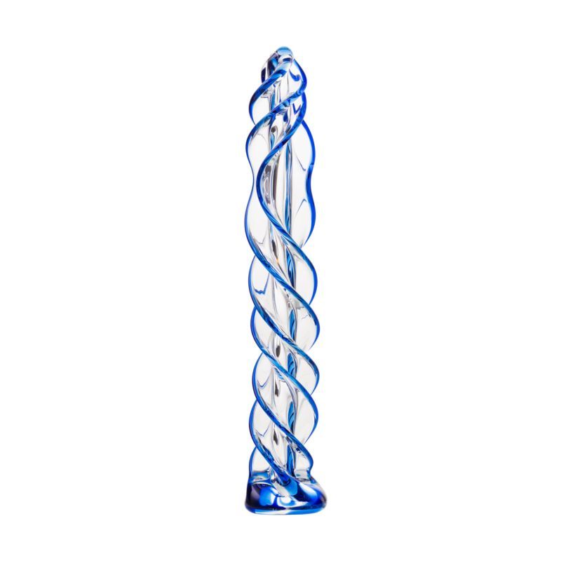 Sexus Glass Dildo Blue Helix 18.7 Centimeters > Glass > Dildos - Tophatter Daily Deals
