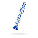 Sexus Glass Dildo Blue Helix 18.7 Centimeters > Glass > Dildos - Tophatter Daily Deals