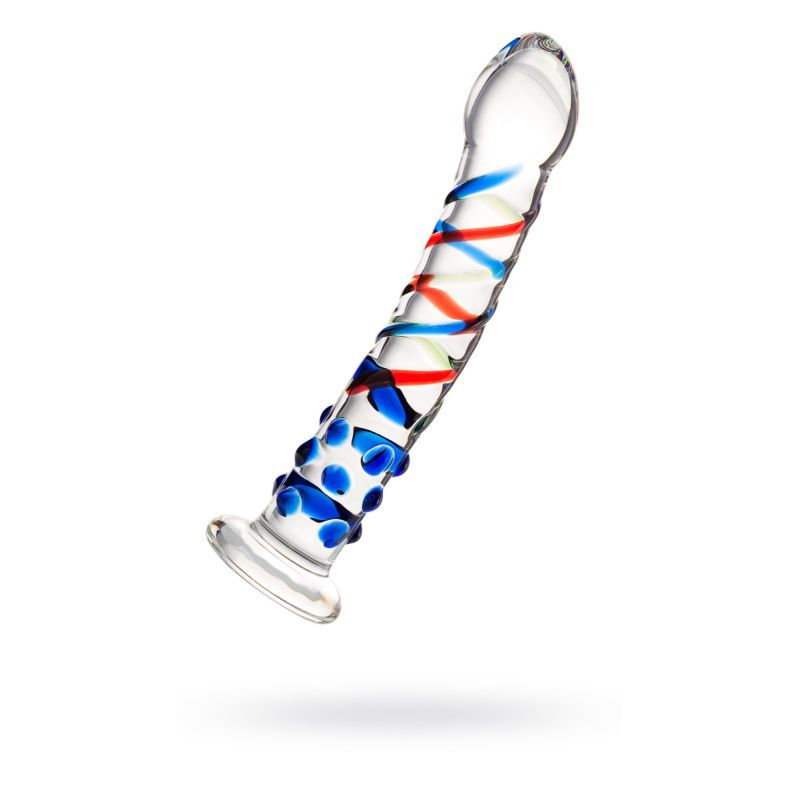 Sexus Glass Dildo with Blue Tip 18cm > Glass > Dildos - Tophatter Daily Deals