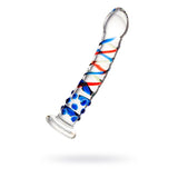Sexus Glass Dildo with Blue Tip 18cm > Glass > Dildos - Tophatter Daily Deals