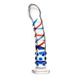 Sexus Glass Dildo with Blue Tip 18cm > Glass > Dildos - Tophatter Daily Deals