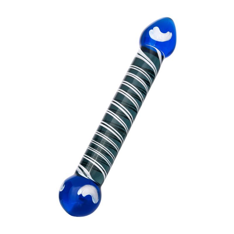 Sexus Glass Dildo Duo Blue 20cm Body Safe > Glass > Dildos - Tophatter Daily Deals