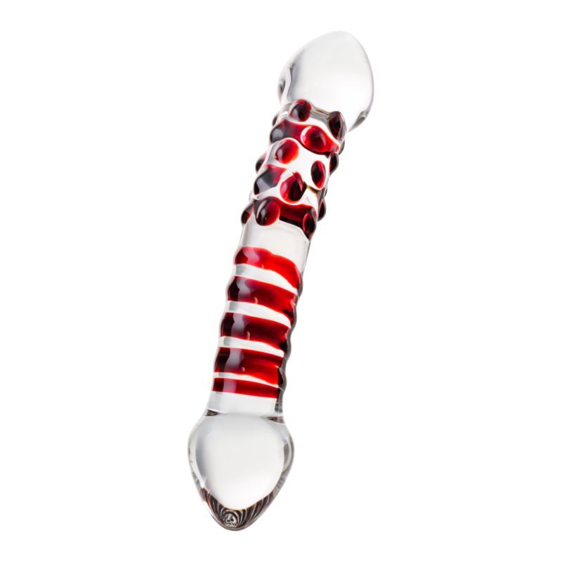 Sexus Glass Dildo Red Delight 19cm Elegant > Glass > Dildos - Tophatter Daily Deals