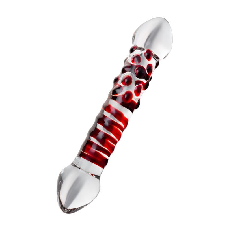 Sexus Glass Dildo Red Delight 19cm Elegant > Glass > Dildos - Tophatter Daily Deals