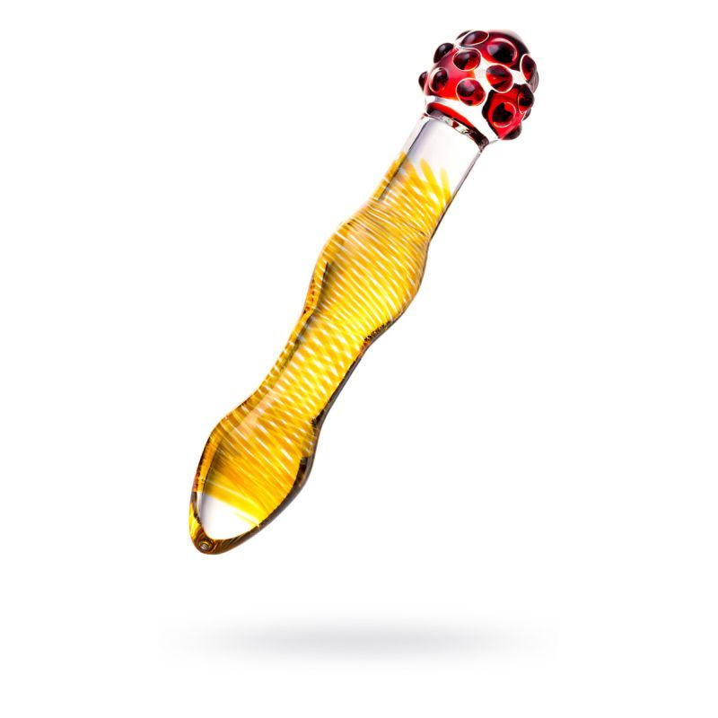 Sexus Glass Dildo Yellow and Red 20.5 Centimeters Artistic Design > Glass > Dildos - Tophatter Daily Deals