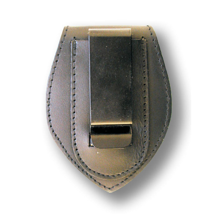 Ham Radio Leather Belt Badge Holder - Custom Cut - Tophatter's Weapons'N'Deals Badge Holders - Tophatter Daily Deals