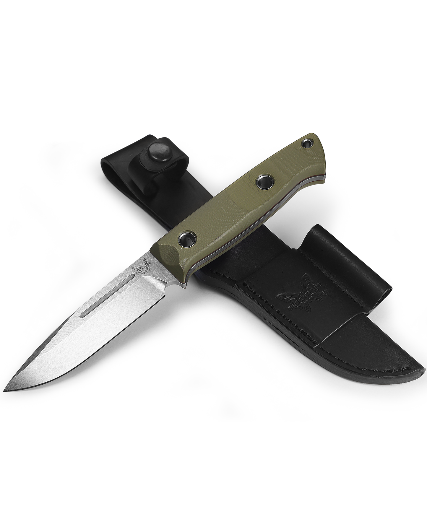 Benchmade Bushcrafter - CPM-S30V Blade - OD Green G10 Handle - 163-1 Knives - Tophatter Daily Deals