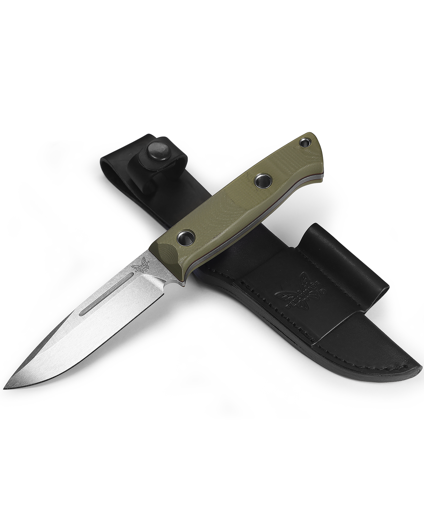 Benchmade Bushcrafter - CPM-S30V Blade - OD Green G10 Handle - 163-1 Knives - Tophatter Daily Deals