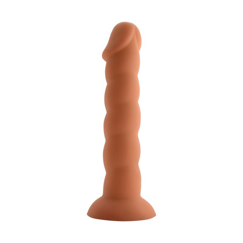 Spiral Cock Flesh Dildo with Ridged Shaft 19cm > Dildos > Realistic Dildos - Tophatter Daily Deals