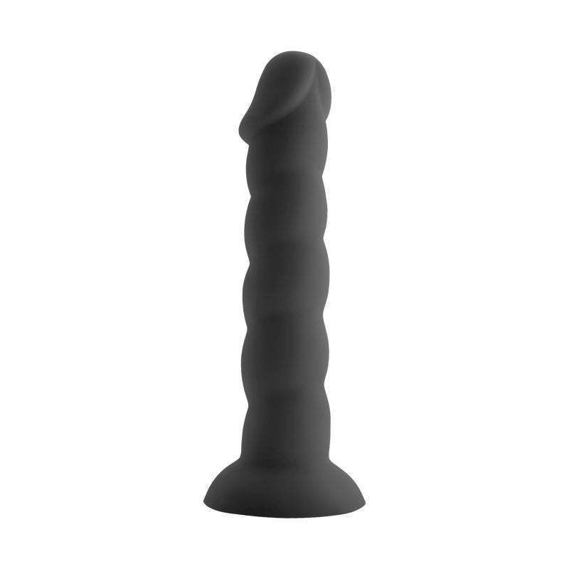Spiral Cock Black Silicone Dildo - 19cm insertable > Dildos > Realistic Dildos - Tophatter Daily Deals
