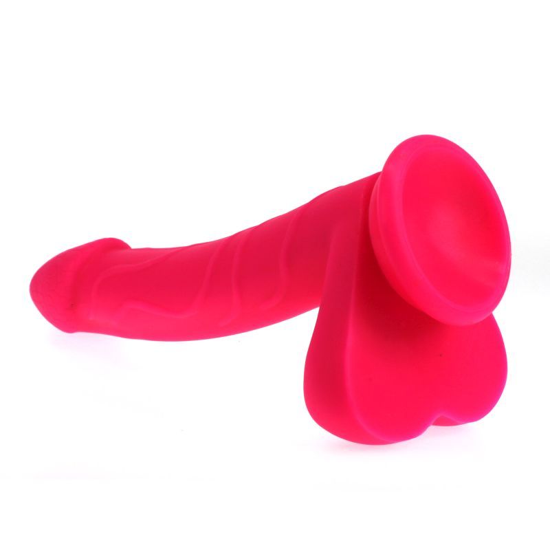 Realistic Pink Dildo with Balls 19cm Insertable Length > Dildos > Realistic Dildos - Tophatter Daily Deals