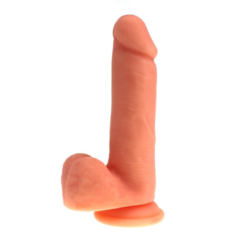 Thick Realistic Cock with Balls Flesh Silicone 16cm Dildo > Dildos > Realistic Dildos - Tophatter Daily Deals