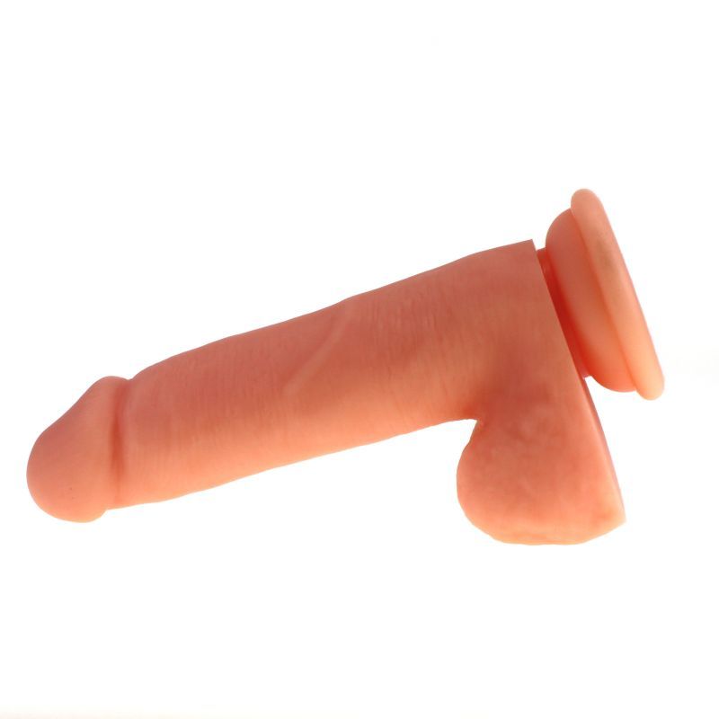 Thick Realistic Cock with Balls Flesh Silicone 16cm Dildo > Dildos > Realistic Dildos - Tophatter Daily Deals