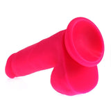 Thick Realistic 16cm Cock with Balls - Pink > Dildos > Realistic Dildos - Tophatter Daily Deals