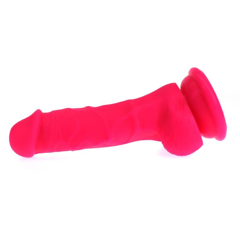Realistic 13cm Insertable Dildo with Veined Shaft and Balls in Pink > Dildos > Slim Dildos - Tophatter Daily Deals