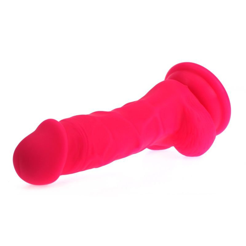 Realistic 13cm Insertable Dildo with Veined Shaft and Balls in Pink > Dildos > Slim Dildos - Tophatter Daily Deals