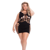 Pink Lipstick Dynamite Diva Sexy Shredded Mini Dress Lingerie > Clothes > Dresses and Chemises - Tophatter Daily Deals