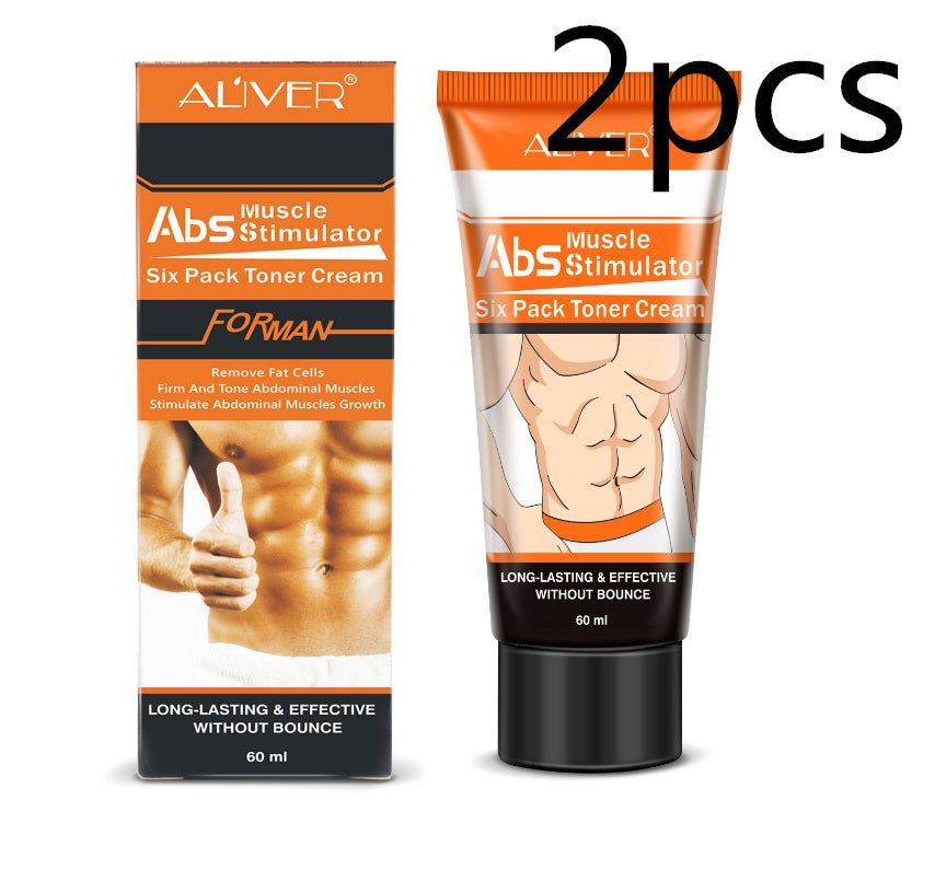 Abdominal Muscle Cream Black 2pcs 0 - Tophatter Daily Deals