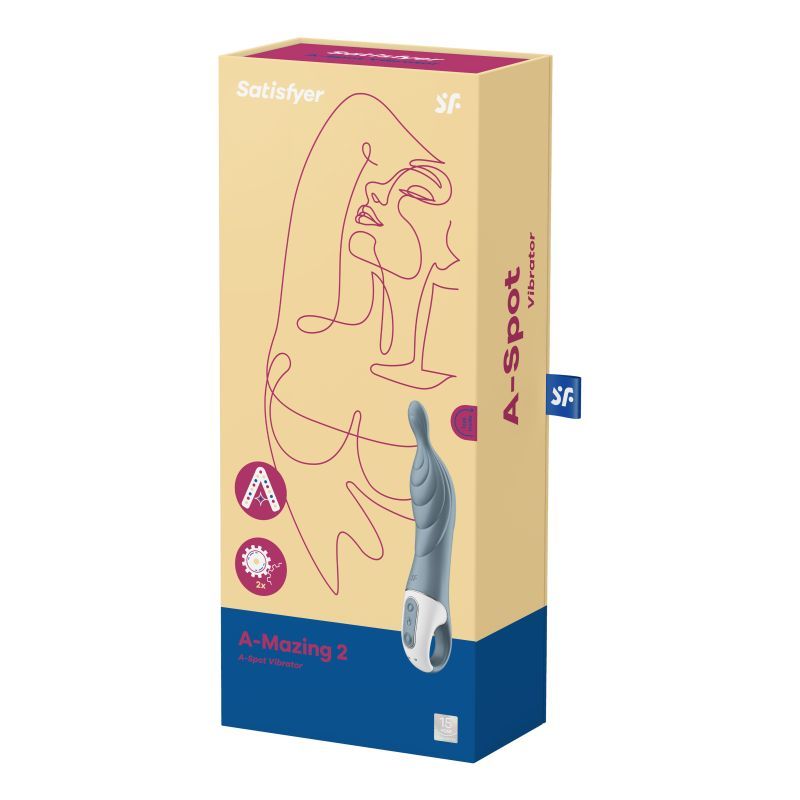 A-mazing 2 Vibrator Grey for A-Spot Stimulation 10 Inch > Sex Toys For Ladies > G-Spot Vibrators - Tophatter Daily Deals