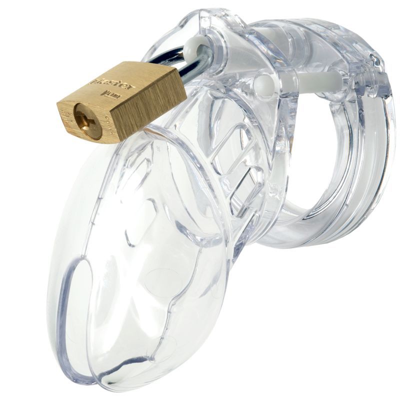 Cockcage CB-6000S Clear 3.25 Inch Medical-Grade Chastity Cage > Bondage Gear > Male Chastity - Tophatter Daily Deals