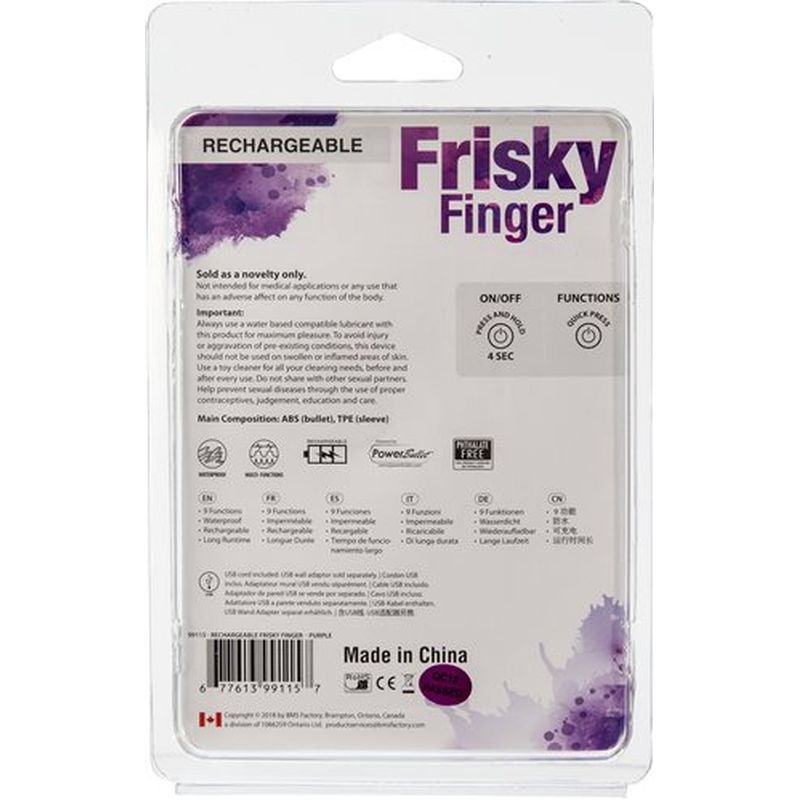 Frisky Finger Purple Vibrator for Pleasure > Vibrators > Finger Vibrators - Tophatter Daily Deals