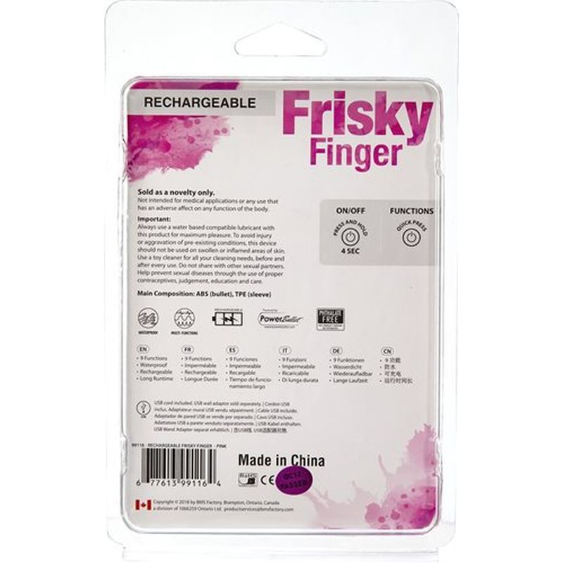 Frisky Finger Pink Vibrator > Vibrators > Finger Vibrators - Tophatter Daily Deals