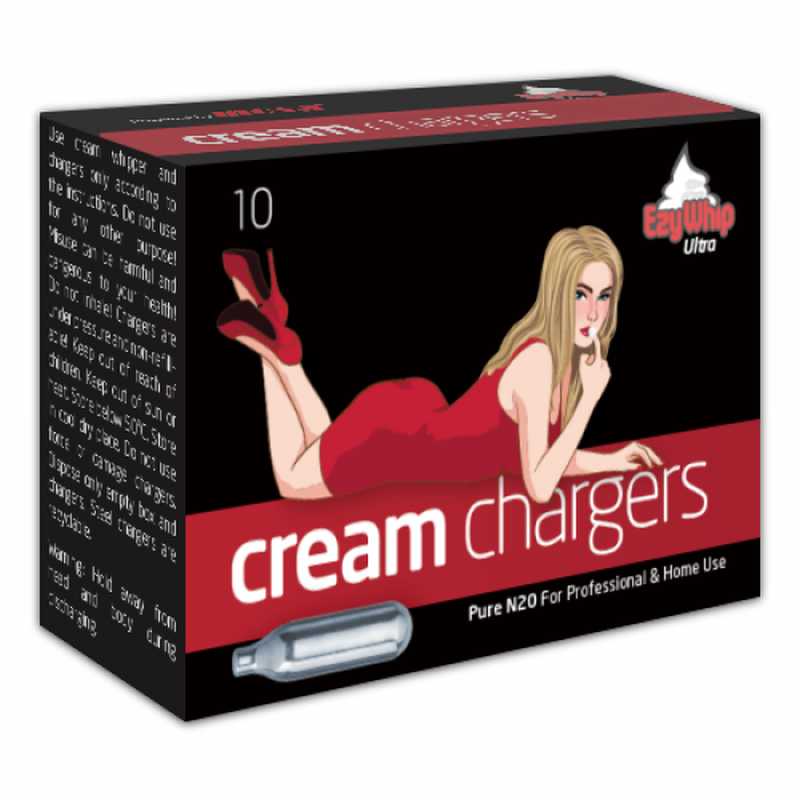 Ezywhip Ultra Cream Chargers – 10 Pc N2O Cartridge Set > Novelties > Party Supplies - Tophatter Daily Deals