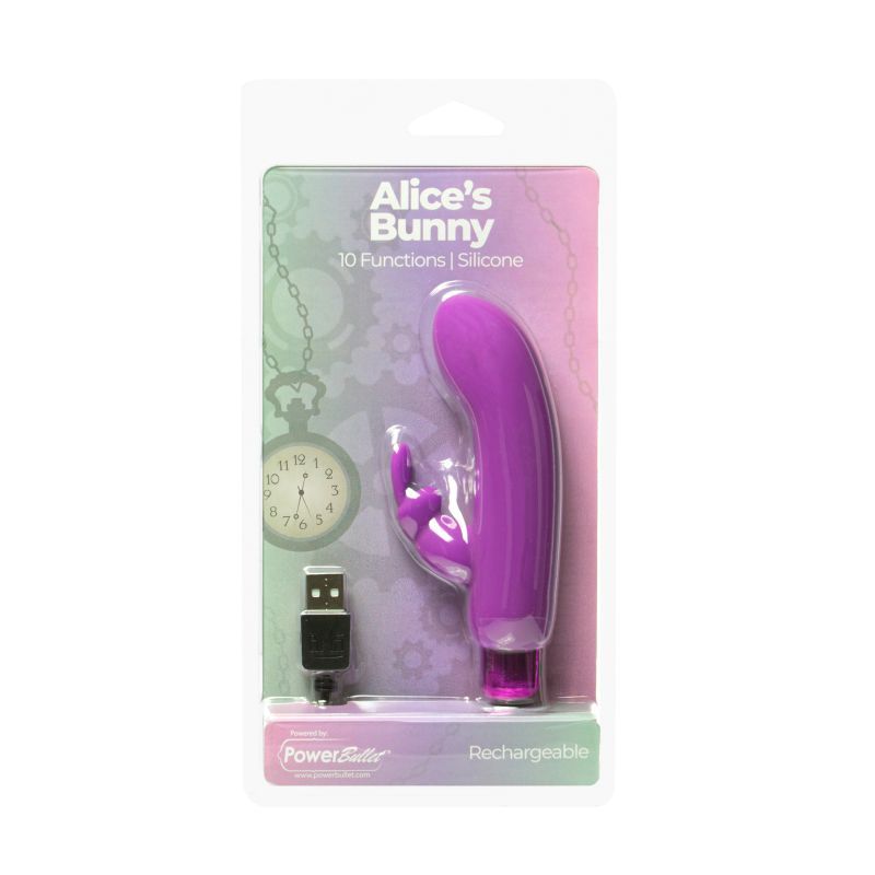 Alices Bunny Bullet w Rabbit Sleeve Purple 4 Inches > Vibrators > Mini Vibrators - Tophatter Daily Deals