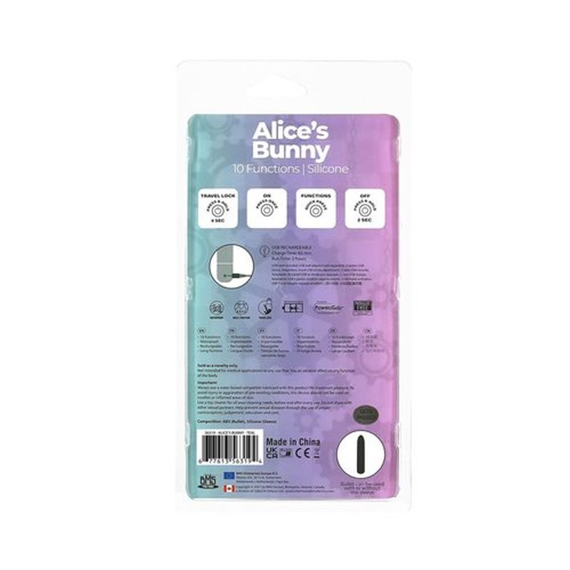 Alice's Bunny Bullet With Rabbit Sleeve Teal > Vibrators > Ladies > Rabbit - Tophatter Daily Deals