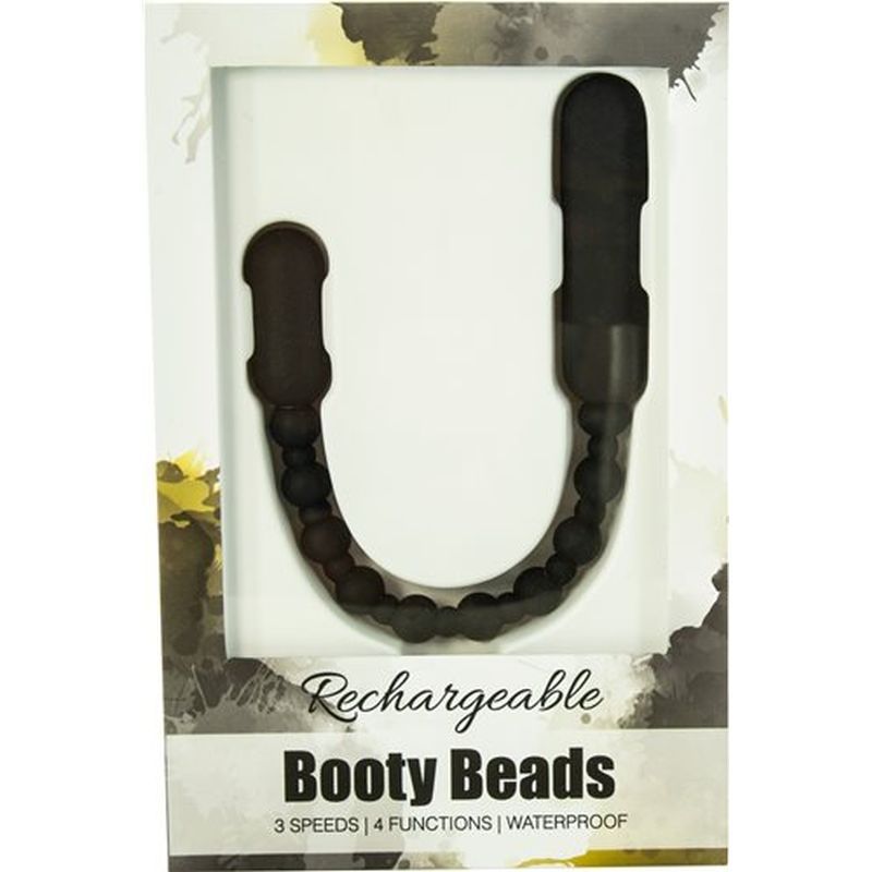 Booty Beads Black - Flexible Vibrating Anal Toy > Anal Range > Anal Beads - Tophatter Daily Deals