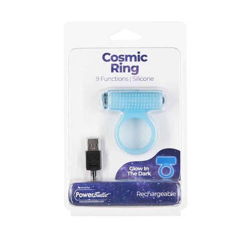 Power Bullet Cosmic Cock Ring w Bullet Glow in the Dark > Cock Ring > Vibrating - Tophatter Daily Deals
