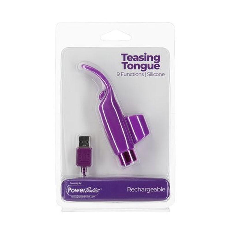 Power Bullet Teasing Tongue w Bullet Purple > Vibrators > Mini Vibrators - Tophatter Daily Deals