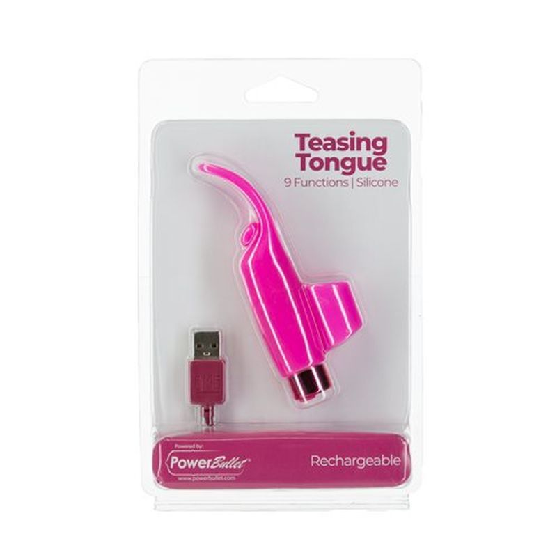 Power Bullet Teasing Tongue w Bullet Pink > Vibrators > Mini Vibrators - Tophatter Daily Deals