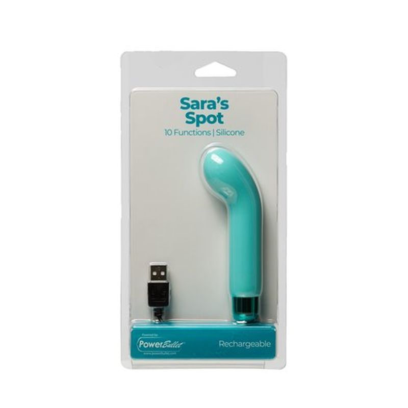 Power Bullet Sara’s Spot Vibrator Teal for G-Spot Pleasure > Sex Toys For Ladies > G-Spot Vibrators - Tophatter Daily Deals