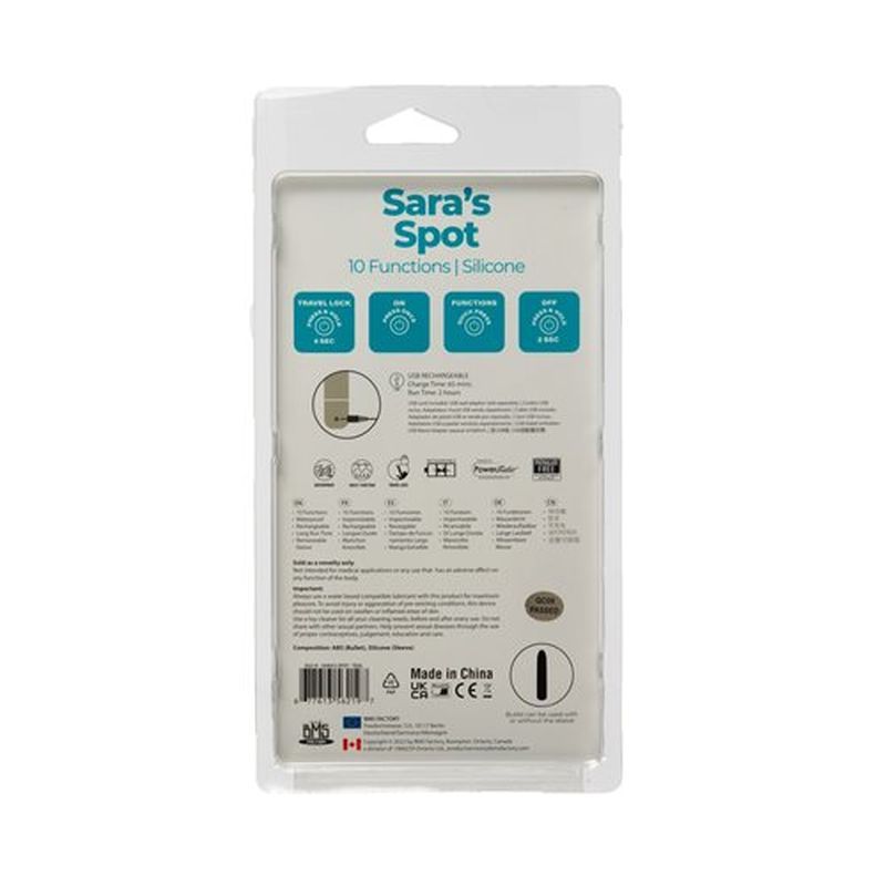 Power Bullet Sara’s Spot Vibrator Teal for G-Spot Pleasure > Sex Toys For Ladies > G-Spot Vibrators - Tophatter Daily Deals