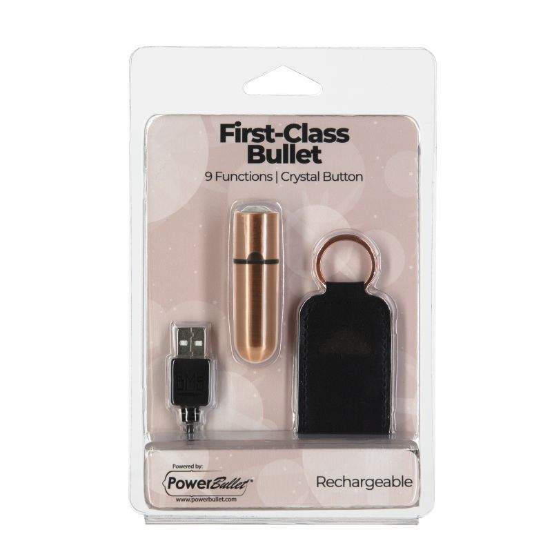 Power Bullet First Class 6cm Vibrator with Crystal Rose Gold Finish > Vibrators > Mini Vibrators - Tophatter Daily Deals