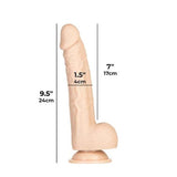 Tristan 9 Inch Realistic Dong Beige Premium Silicone > Dildos > Large Dildos - Tophatter Daily Deals