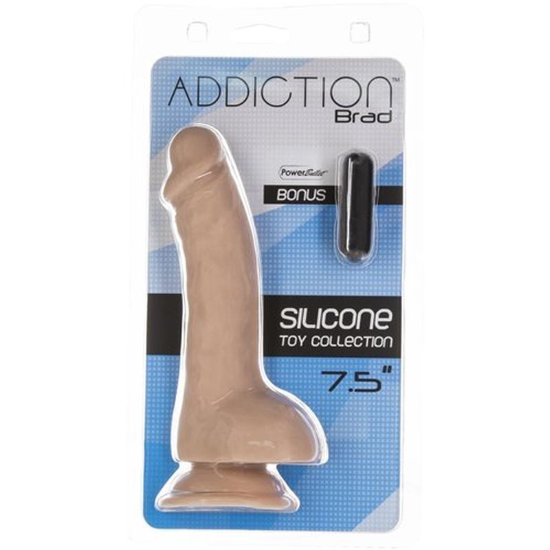 Brad 7.5in Dong Beige - Realistic Silicone Pleasure Tool > Dildos > Realistic Dildos - Tophatter Daily Deals
