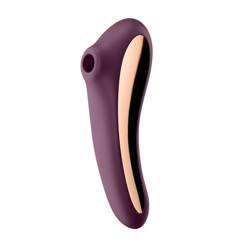 Satisfyer Dual Kiss (Wine Red) – Dual Stimulation Pleasure Device > Sex Toys For Ladies > Air Pulsation - Tophatter Daily Deals