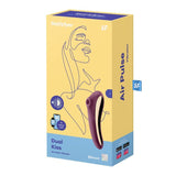 Satisfyer Dual Kiss (Wine Red) – Dual Stimulation Pleasure Device > Sex Toys For Ladies > Air Pulsation - Tophatter Daily Deals