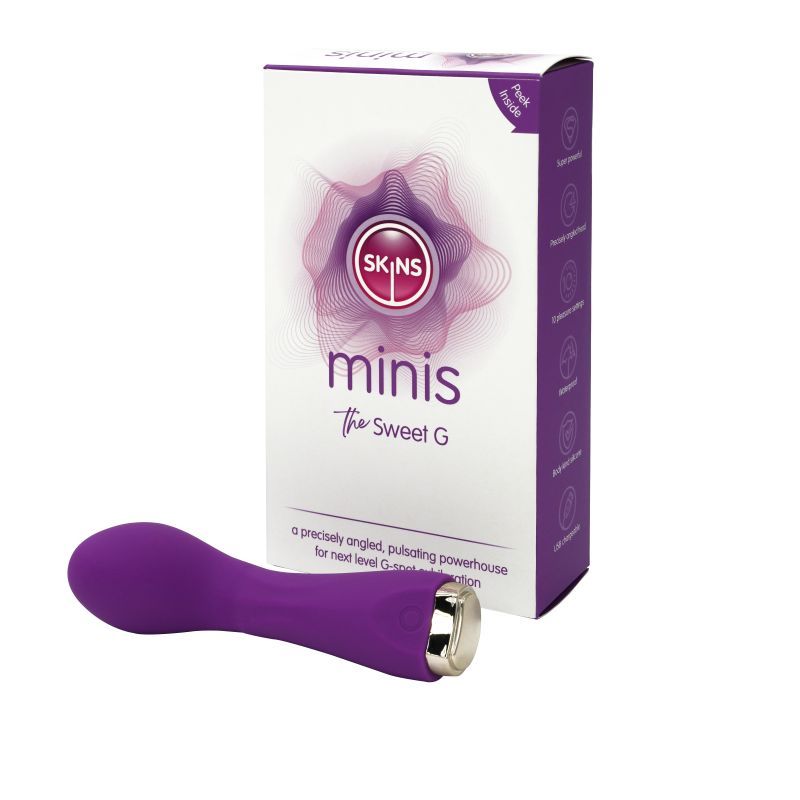 Skins Minis - The Sweet G Compact Vibrator for Travel > Sex Toys For Ladies > G-Spot Vibrators - Tophatter Daily Deals