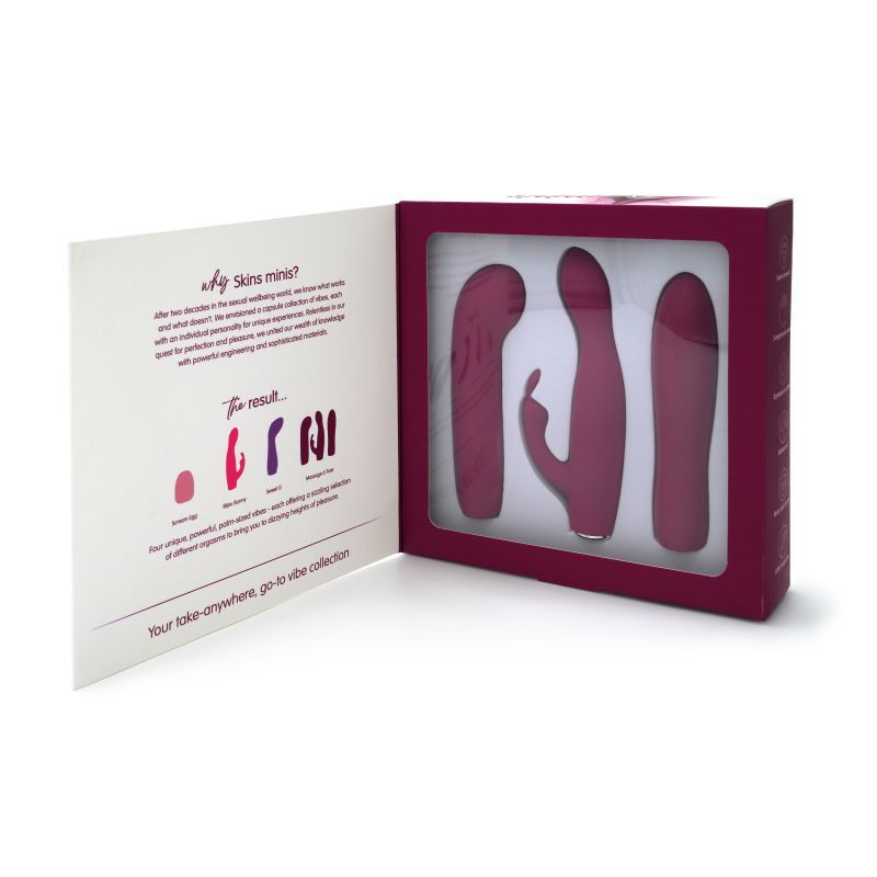 Skins Minis - Massage A Trois Pleasure Set with 3 Covers > Vibrators > Mini Vibrators - Tophatter Daily Deals