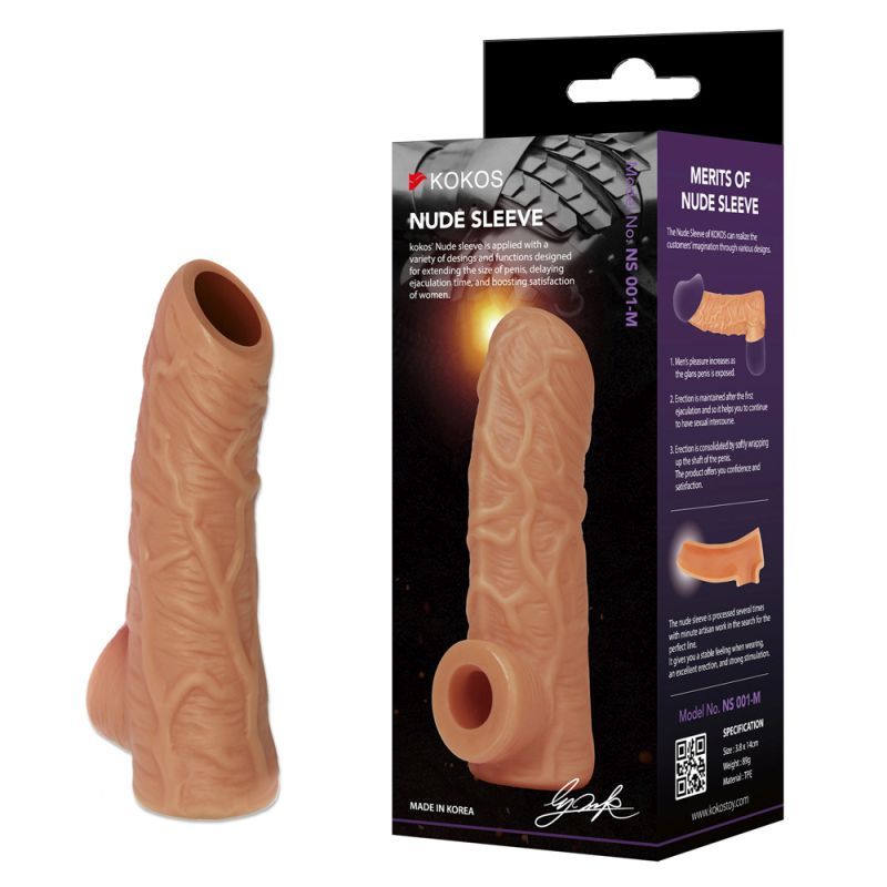 Nude Sleeve 10cm Shaft Soft Silicone Girth Enhancer > Sex Toys For Men > Penis Sleeves - Tophatter Daily Deals