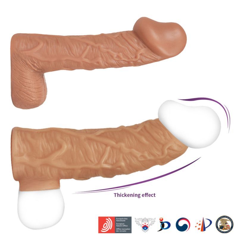 Nude Sleeve 10cm Shaft Soft Silicone Girth Enhancer > Sex Toys For Men > Penis Sleeves - Tophatter Daily Deals