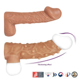 Nude Sleeve 10cm Shaft Soft Silicone Girth Enhancer with Studs > Sex Toys For Men > Penis Sleeves - Tophatter Daily Deals