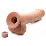 8.5in Dual Density Squirting Dildo Medium Skin Tone w Remote > Dildos > Squirting Dildos - Tophatter Daily Deals