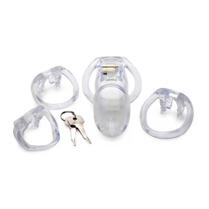 Clear Captor Chastity Cage Large > Bondage Gear > Male Chastity - Tophatter Daily Deals